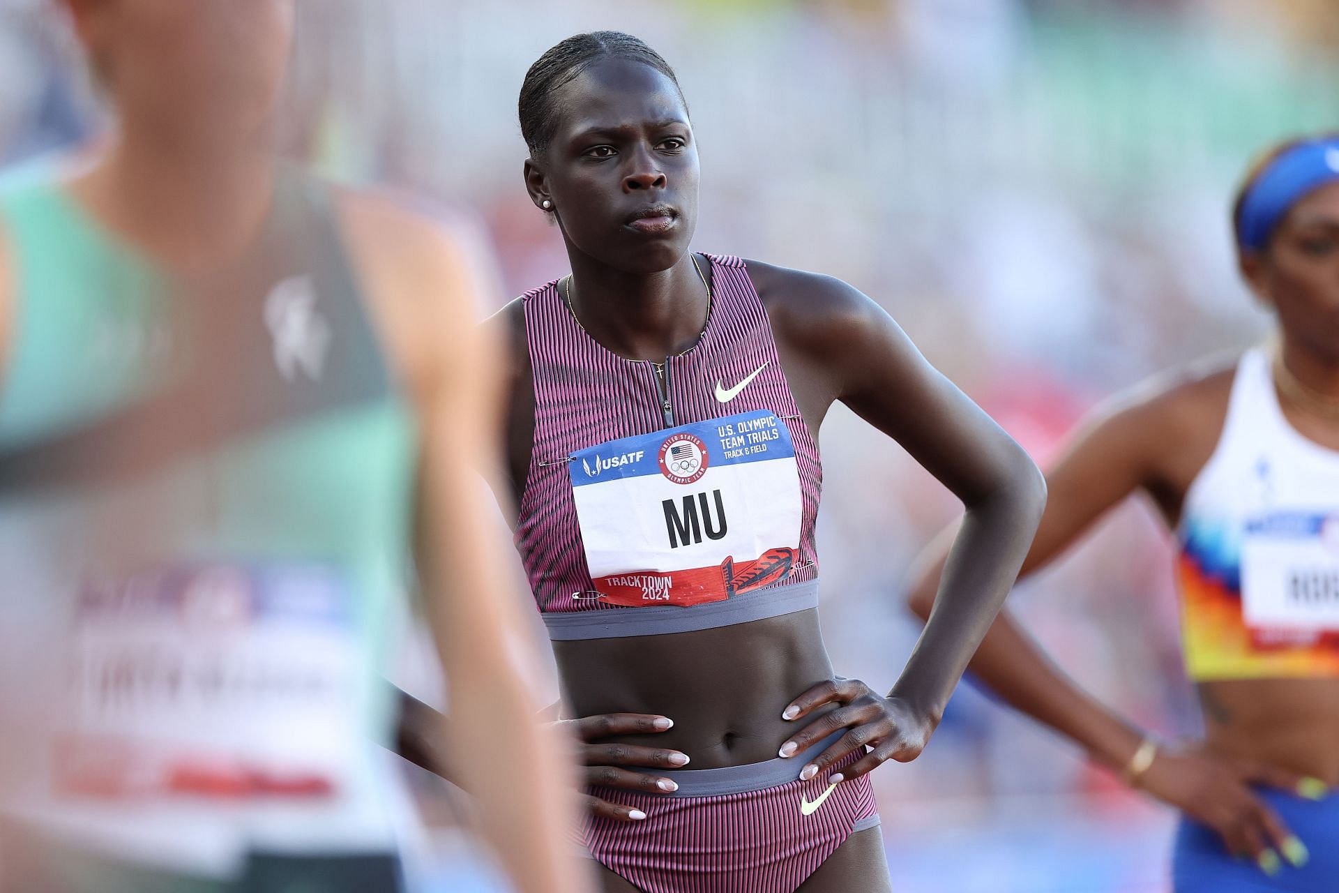 Athing Mu at 2024 U.S. Olympic Team Trials - Source: Getty
